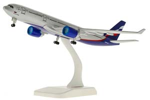 AIRBUS A330 / МОДЕЛЬ САМОЛЕТА ЭЙРБАС A330 АЭРОБУС А330 РОССИЙСКАЯ АВИАЦИЯ (ДЛИНА 20 СМ)