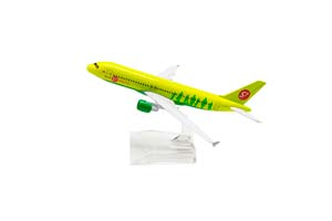 AIRBUS A320 SYBERIA S7 / МОДЕЛЬ САМОЛЕТА АЭРОБУС А320 АВИАКОМПАНИЯ СИБИРЬ S7 (ДЛИНА 16 СМ)