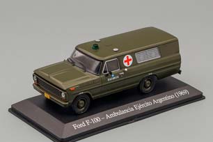 FORD F-100 AMBULANCIA EJERCITO ARGENTINO 1969, OLIVE GREEN