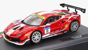 FERRARI 488 GTB №11 CHALLENGE TROFEO PIRELLI 2018 NIKLAS NIELSEN, RED MET WHITE