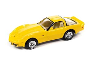 CHEVROLET CORVETTE (1979), YELLOW (ДЛИНА МОДЕЛИ 6-10 СМ)