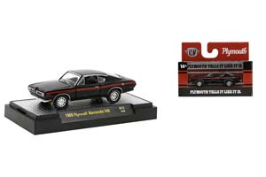 PLYMOUTH BARRACUDA 340 (1969), BLACK (ДЛИНА МОДЕЛИ 6-10 СМ)