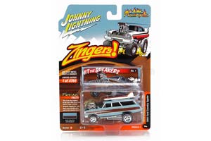 FORD COUNTRY SQUIRE SW STATION WAGON ZINGERS CUSTOM (1964), LIGHT BLUE WOOD (ДЛИНА МОДЕЛИ 6-10 СМ)
