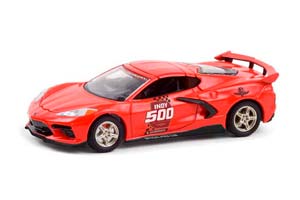 CHEVROLET CORVETTE C8 STINGRAY COUPE "104 INDIANAPOLIS 500 PACE CAR" 2020 (ДЛИНА МОДЕЛИ 6-10 СМ)