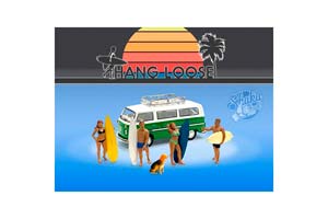 ФИГУРКА КОЛЛЕКЦИОННАЯ HANG LOOSE (BEACH/SURF) FIGURE SET, VARIOUS (ДЛИНА МОДЕЛИ 6-10 СМ)