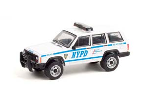 JEEP CHEROKEE "NEW YORK CITY POLICE DEPARTMENT" (NYPD) 1997 (ДЛИНА МОДЕЛИ 6-10 СМ)