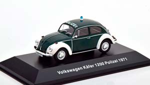 VW VOLKSWAGEN KAFER 1200 POLIZEI 1971, DARK GREEN WHITE