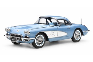 CHEVROLET CORVETTE 1958 SILVER BLUE / ШЕВРОЛЕ КОРВЕТ СИНИЙ