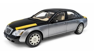 MAYBACH 57 2002 SILVER-BLACK / МАЙБАХ  ДВУХЦВЕТНЫЙ СЕРЕБРИСТО-ЧЕРНЫЙ