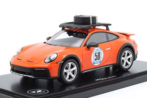 PORSCHE 911 (992) DAKAR NO 58 LONDON - SYDNEY MARATHON 2023 ORANGE