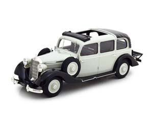 MERCEDES-BENZ 260D W138 PULLMAN С ОТКРЫТОЙ КРЫШЕЙ 1936 СЕРЫЙ С ЧЕРНЫМ