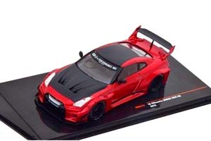 NISSAN 35GT-RR LB-SILHOUETTE WORKS GT (ТЮНИНГ R35) 2019 METALLIC RED/BLACK