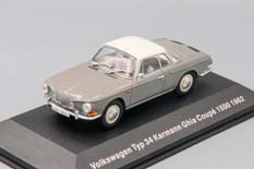 VW VOLKSWAGEN TYP 34 KARMANN GHIA 1500 COUPE 1962, GREY/WHITE