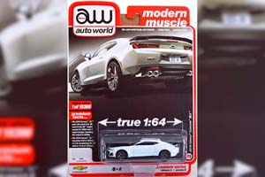 CHEVROLET CAMARO ZL1 (2019), WHITE (ДЛИНА МОДЕЛИ 6-10 СМ)