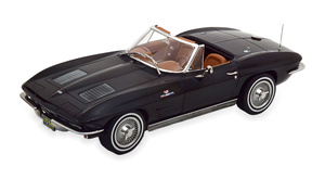 CHEVROLET CORVETTE C2 STING RAY CONVERTIBLE 1963 BLACK BROWN