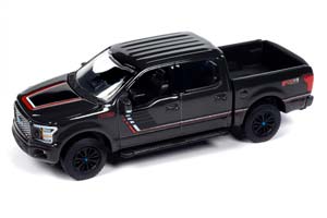 FORD F-150 LARIAT FX4 PICKUP TRUCK 2020 LEAD FOOT GRAY WITH STRIPES "MUSCLE TRUCKS" (ДЛИНА МОДЕЛИ 6-10 СМ)