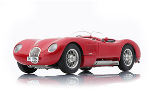 JAGUAR C-TYPE 1952 RED ACTUAL CONDITION CHRISTIAN JENNY LIMITED EDITION 1000 PCS.