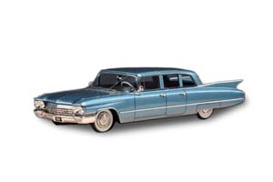 CADILLAC FLEETWOOD 75 LIMOUSINE 1960 HAMPTON BLUE METALLIC