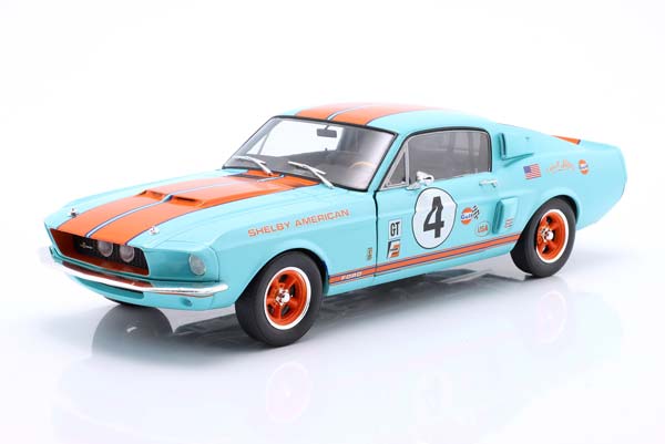 FORD SHELBY MUSTANG GT500 NO 4 GULF RACING TRIBUTE 1967