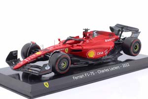 FERRARI F1-75 SCUDERIA FERRARI №16 SEASON 2022 CHARLES LECLERC - CON VETRINA