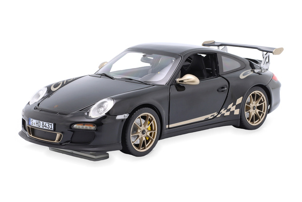 PORSCHE 911 GT3 RS COUPE (997 II) 2009 BLACK/GOLD METALLIC
