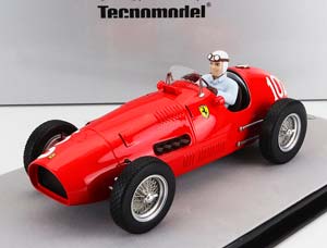 FERRARI F1 500 F2 #102 NURBURGRING GP WITH PILOT FIGURE 1952 NINO FARINA, RED