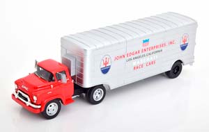 GMC JOHN EDGAR ENTERPRISES MASERATI RACE TRANSPORTER RED SILVER