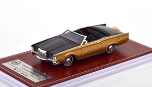 LINCOLN CONTINENTAL MARK III CONVERTIBLE 1971 BLACK GOLDMETALLIC