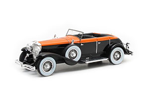DUESENBERG MODEL J RIVIERA PHAETON BY BRUNN 1934 BLACK/RED