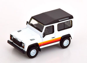 LAND ROVER DEFENDER 90 WHITE BLACK (ДЛИНА МОДЕЛИ 6-10 СМ)