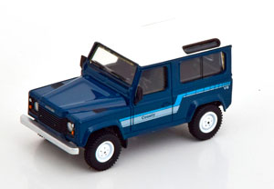 LAND ROVER DEFENDER 90 COUNTY WAGON BLUE WHITE (ДЛИНА МОДЕЛИ 6-10 СМ)