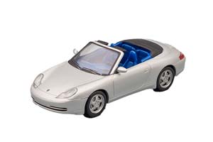 PORSCHE 911 CARRERA CABRIO, SILVER METALLIC