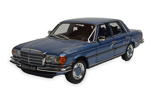 MERCEDES 350 SE (W116) 1973 BLUE 1:18