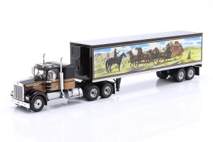 KENWORTH W925 "SMOKEY AND THE BANDIT" 1977 BLACK/LIGHT-BROWN / КЕНВОРТ ИЗ К/Ф ПОЛИЦЕЙСКИЙ И БАНДИТ