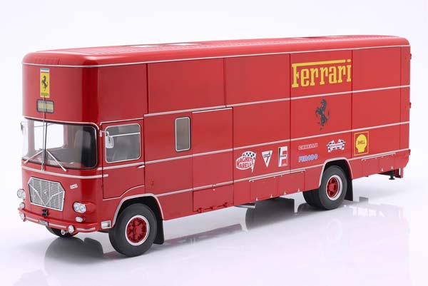 FIAT OM 150 ROLFO FERRARI RACE TRANSPORTER 1967 RED / ФИАТ ТРАНСПОРТЕР ФЕРРАРИ