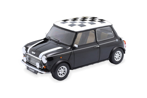 MINI COOPER RHD BLACK WHITE CHEQUERED FLAG