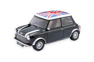 MINI COOPER RHD DARKGREEN-METALLIC WHITE UNION JACK
