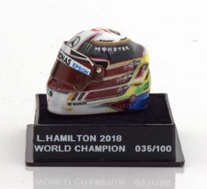ШЛЕМ HAMILTON MERCEDES WORLD CHAMPION 2018 WORLD CHAMPIONS COLLECTION, LIMITED 100 PCS / ЛЬЮИС ХЭМИЛТОН МЕРСЕДЕС ЧЕМПИОН МИРА ЧАМПИОНС КОЛЛЕКТИОН ЛИМИТИРОВАННАЯ СЕРИЯ 100 ШТ