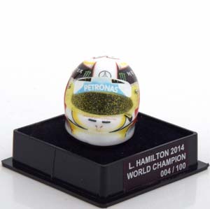 ШЛЕМ HAMILTON MERCEDES WORLD CHAMPION 2014 WORLD CHAMPIONS COLLECTION, LIMITED 100 PCS / ЛЬЮИС ХЭМИЛТОН МЕРСЕДЕС ЧЕМПИОН МИРА ЧАМПИОНС КОЛЛЕКТИОН ЛИМИТИРОВАННАЯ СЕРИЯ 100 ШТ