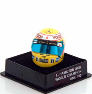 ШЛЕМ HAMILTON MCLAREN WORLD CHAMPION 2008 WORLD CHAMPIONS COLLECTION, LIMITED 100 PCS / ЛЬЮИС ХЭМИЛТОН МАКЛАРЕН ЧЕМПИОН МИРА ЧАМПИОНС КОЛЛЕКТИОН ЛИМИТИРОВАННАЯ СЕРИЯ 100 ШТ