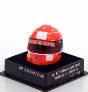 ШЛЕМ FERRARI WORLD CHAMPION 2001 SCHUMACHER WORLD CHAMPIONS COLLECTION, LIMITED 100 PCS. / ФЕРРАРИ ЧЕМПИОН МИРА ШУМАХЕР ЧАМПИОНС КОЛЛЕКТИОН ЛИМИТИРОВАННАЯ СЕРИЯ 100 ШТ