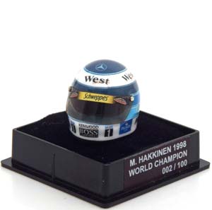 ШЛЕМ MCLAREN WORLD CHAMPION 1998 HAKKINEN WORLD CHAMPIONS COLLECTION, LIMITED 100 PCS. / МАКЛАРЕН ЧЕМПИОН МИРА ХАККИНЕН ЧАМПИОНС КОЛЛЕКТИОН ЛИМИТИРОВАННАЯ СЕРИЯ 100 ШТ
