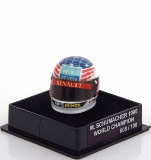 ШЛЕМ BENETTON WORLD CHAMPION 1995 SCHUMACHER WORLD CHAMPIONS COLLECTION, LIMITED 100 PCS. / БЕНЕТТОН ЧЕМПИОН МИРА ШУМАХЕР ЧАМПИОНС КОЛЛЕКТИОН ЛИМИТИРОВАННАЯ СЕРИЯ 100 ШТ
