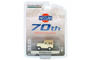 NISSAN PATROL 4X4 60 SERIES "NISSAN PATROL 70TH ANNIVERSARY" 1978 BIEGE/BROWN (ДЛИНА МОДЕЛИ 6-10 СМ)