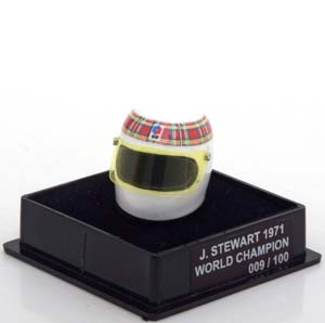ШЛЕМ TYRRELL WORLD CHAMPION 1971 STEWART WORLD CHAMPIONS COLLECTION, LIMITED 100 PCS. / ТИРРЕЛЛ ЧЕМПИОН МИРА СТЕВАРТ ЧАМПИОНС КОЛЛЕКТИОН ЛИМИТИРОВАННАЯ СЕРИЯ 100 ШТ