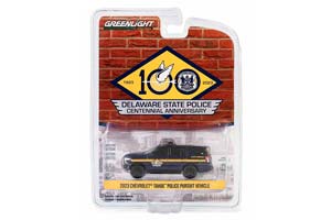 CHEVROLET TAHOE POLICE PURSUIT VEHICLE "DELAWARE STATE POLICE CENTENNIAL ANNIVERSARY" 2023 (ДЛИНА МОДЕЛИ 6-10 СМ)