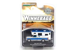 FORD F-250 LONG BED WINNEBAGO CAMPER 1992 MEDIUM SILVER/BRIGHT REGATTA BLUE METALLIC (ДЛИНА МОДЕЛИ 6-10 СМ)