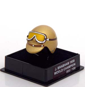 ШЛЕМ COOPER WORLD CHAMPION 1959 BRABHAM WORLD CHAMPIONS COLLECTION, LIMITED 100 PCS. / КУПЕР ЧЕМПИОН МИРА БРЭБЕМ ЧАМПИОНС КОЛЛЕКТИОН ЛИМИТИРОВАННАЯ СЕРИЯ 100 ШТ