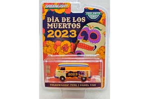 VW VOLKSWAGEN T1 VAN "DIA DE LOS MUERTOS 2023" (ДЛИНА МОДЕЛИ 6-10 СМ)