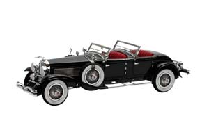DUESENBERG SJ 2608 J-582 TORPEDO PHEATON WALKER LA GRANDE 1930 BLACK